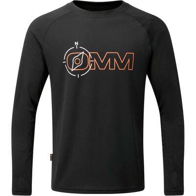 OMM Bearing Tee LS M Black Compass - M M OMM Bearing Tee LS M Black Compass - M M