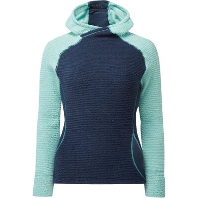 OMM Core+ Hoodie W Navy/Aqua - L L OMM Core+ Hoodie W Navy/Aqua - L L