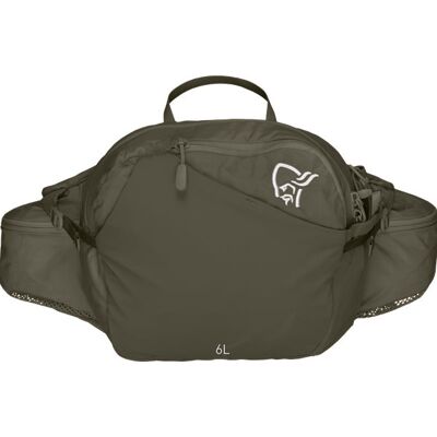 Norrøna Femund Econyl70 6L Hip Pack Olive Night - NoSize NoSize Norrøna Femund Econyl70 6L Hip Pack Olive Night - NoSize NoSize