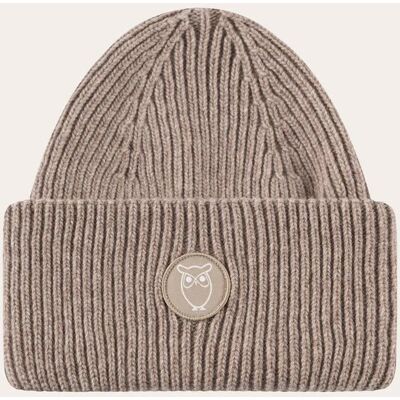 KnowledgeCotton Apparel Big Rib Beanie Kelp Melange - NoSize NoSize KnowledgeCotton Apparel Big Rib Beanie Kelp Melange - NoSize NoSize