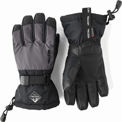 Hestra Gauntlet Czone Jr. - 5 Finger Graphite/Black - 7 7 Hestra Gauntlet Czone Jr. - 5 Finger Graphite/Black - 7 7