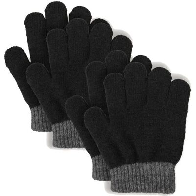 Lindberg Sundsvall Wool Glove, 2-P Black-Anthracite - 13cm/2-5y 13cm/2-5y Lindberg Sundsvall Wool Glove, 2-P Black-Anthracite - 13cm/2-5y 13cm/2-5y