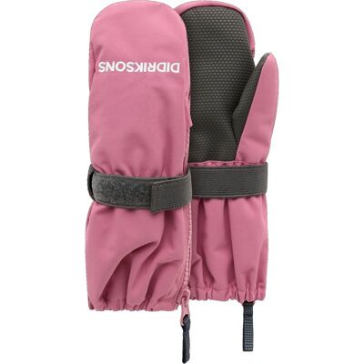 Didriksons Biggles Kids' Zip Mittens Heather Pink - 0-2Y 0-2Y Didriksons Biggles Kids' Zip Mittens Heather Pink - 0-2Y 0-2Y