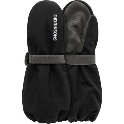 Didriksons Biggles Kids' Mittens Black - 2-4y 2-4y Didriksons Biggles Kids' Mittens Black - 2-4y 2-4y