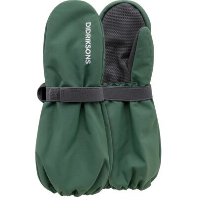 Didriksons Biggles Kids' Mittens Dark Moss - 2-4y 2-4y Didriksons Biggles Kids' Mittens Dark Moss - 2-4y 2-4y