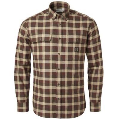 Chevalier Heron Flannel ShirtMen Holly Green Checked - S S Chevalier Heron Flannel ShirtMen Holly Green Checked - S S