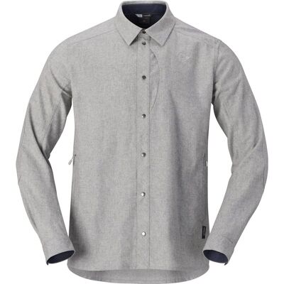 Norrøna Tamok Wool Plain Shirt M'S Drizzle Melange - M M Norrøna Tamok Wool Plain Shirt M'S Drizzle Melange - M M