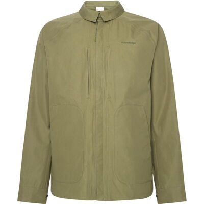 KnowledgeCotton Apparel Vent Canvas 200 Classic Overshirt Burned Olive - M M KnowledgeCotton Apparel Vent Canvas 200 Classic Overshirt Burned Olive - M M