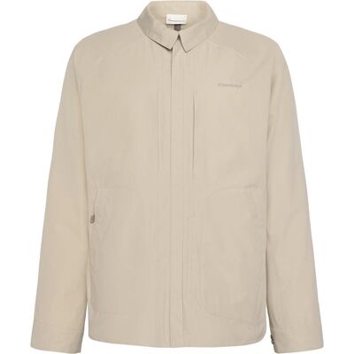 KnowledgeCotton Apparel Vent Canvas 200 Classic Overshirt Light Feather Gray - L L KnowledgeCotton Apparel Vent Canvas 200 Classic Overshirt Light Feather Gray - L L