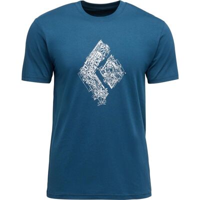Black Diamond M Engineered Diamond Ss Tee Indigo - S S Black Diamond M Engineered Diamond Ss Tee Indigo - S S