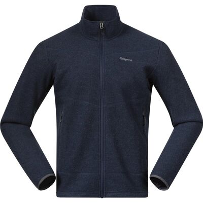 Bergans Rabot Merino FleeceMidlayer Jacket Men Navy Blue - M M Bergans Rabot Merino FleeceMidlayer Jacket Men Navy Blue - M M
