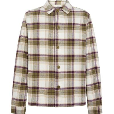 KnowledgeCotton Apparel Organic Cotton Flannel Overshirt GOTS Green Check - XXL XXL KnowledgeCotton Apparel Organic Cotton Flannel Overshirt GOTS Green Check - XXL XXL
