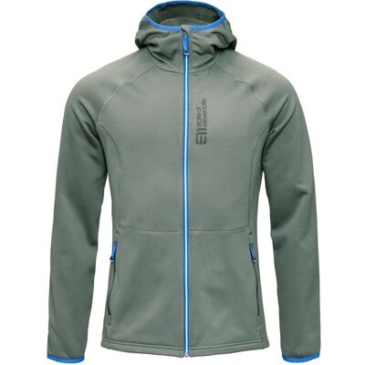 Elevenate Men's Skiers FleeceHood Gray Green - M M Elevenate Men's Skiers FleeceHood Gray Green - M M