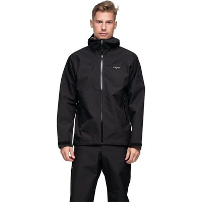 Bergans Essentials 2.5L Shell Jacket Men Black - L L Bergans Essentials 2.5L Shell Jacket Men Black - L L