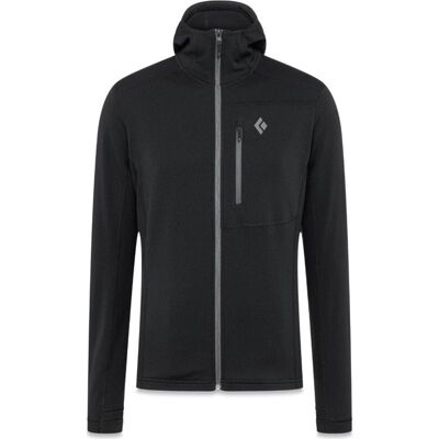 Black Diamond Coefficient Fleece Hoody Men Black - L L Black Diamond Coefficient Fleece Hoody Men Black - L L