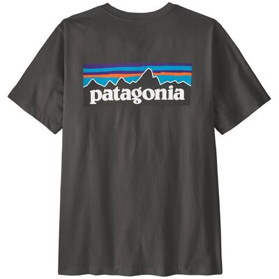 Patagonia M's P-6 Logo T-Shirt Ink Black - S S Patagonia M's P-6 Logo T-Shirt Ink Black - S S