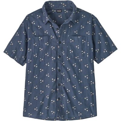 Patagonia M's Back Step Shirt Bouquet: Dolomite Blue - L L Patagonia M's Back Step Shirt Bouquet: Dolomite Blue - L L