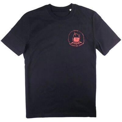 Lemmel Kaffe T-Shirt Relaxation Station Black - XL XL Lemmel Kaffe T-Shirt Relaxation Station Black - XL XL