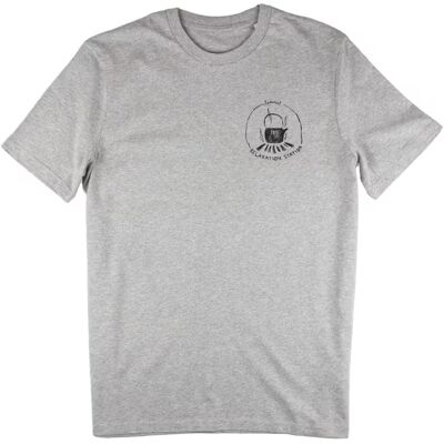Lemmel Kaffe T-Shirt Relaxation Station Heather Grey - XL XL Lemmel Kaffe T-Shirt Relaxation Station Heather Grey - XL XL