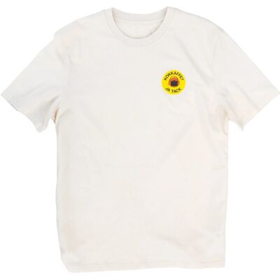 Lemmel Kaffe T-Shirt Kokkaffe Ja Tack Raw Nat. White - M M Lemmel Kaffe T-Shirt Kokkaffe Ja Tack Raw Nat. White - M M