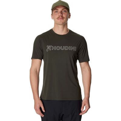 Houdini M's Pace Air Message Tee Green Illusion - S S Houdini M's Pace Air Message Tee Green Illusion - S S