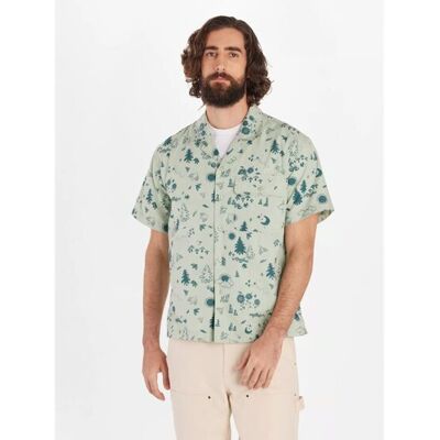 Marmot Muir Camp Novelty Ss Frosty Green Trail Mix - S S Marmot Muir Camp Novelty Ss Frosty Green Trail Mix - S S