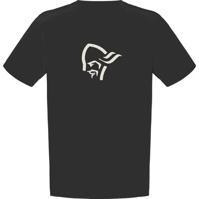 Norrøna /29 Cotton Viking T-Shirt M'S Caviar Black/Snowdrop - M M Norrøna /29 Cotton Viking T-Shirt M'S Caviar Black/Snowdrop - M M