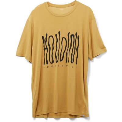 Houdini M's Tree Message Tee Golden Fields / Wave - L L Houdini M's Tree Message Tee Golden Fields / Wave - L L