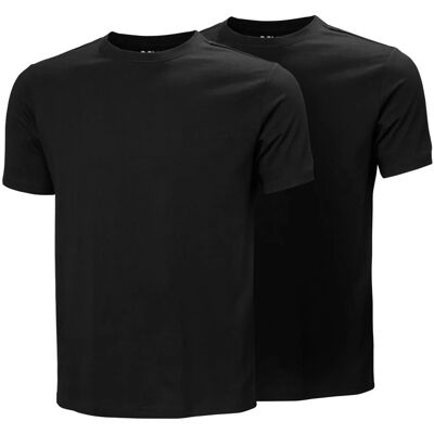 Helly Hansen 2-Pack Hh Cotton T-Shirt Black - 2XL 2XL Helly Hansen 2-Pack Hh Cotton T-Shirt Black - 2XL 2XL