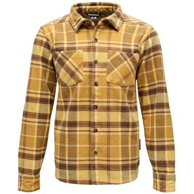 Black Diamond Men's Project Heavy Flannel Amber-Aged Iron - L L Black Diamond Men's Project Heavy Flannel Amber-Aged Iron - L L