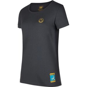 La Sportiva Climbing on the Moon T-Shirt W Carbon/Giallo - XL XL La Sportiva Climbing on the Moon T-Shirt W Carbon/Giallo - XL XL