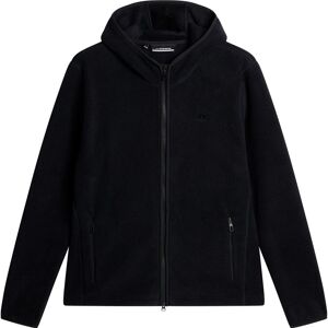 J.Lindeberg Seymor Fleece Zip Hood Black - M M J.Lindeberg Seymor Fleece Zip Hood Black - M M
