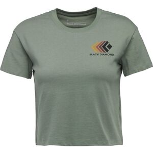 Black Diamond W Faded Crop Ss Tee Dark Moss - S S Black Diamond W Faded Crop Ss Tee Dark Moss - S S