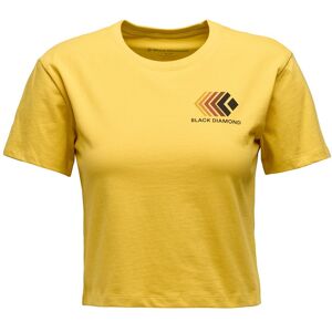 Black Diamond W Faded Crop Ss Tee Soft Ochre - S S Black Diamond W Faded Crop Ss Tee Soft Ochre - S S