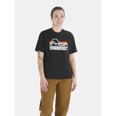 Marmot Wm's Coastal Tee SS Black/Multi - S S Marmot Wm's Coastal Tee SS Black/Multi - S S