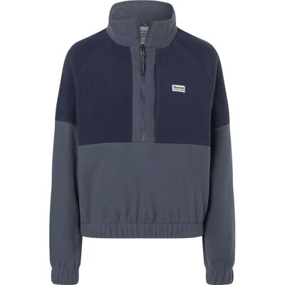 Marmot Wm's Retro Rocklin 1/2 Zip Thunderhead/Arctic Navy - L L Marmot Wm's Retro Rocklin 1/2 Zip Thunderhead/Arctic Navy - L L