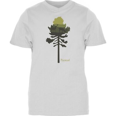 Pinewood Finnveden Recycled Outdoor T-SHIRT W White Mel Pine Tree - XL XL Pinewood Finnveden Recycled Outdoor T-SHIRT W White Mel Pine Tree - XL XL