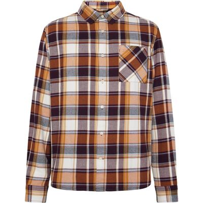 KnowledgeCotton Apparel Organic Cotton Checked Flannel Shirt GOTS Red Check - S S KnowledgeCotton Apparel Organic Cotton Checked Flannel Shirt GOTS Red Check - S S