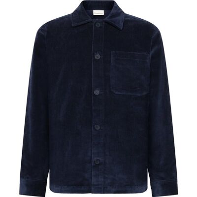 KnowledgeCotton Apparel Organic Cotton Corduroy Overshirt GOTS Night Sky - XXL XXL KnowledgeCotton Apparel Organic Cotton Corduroy Overshirt GOTS Night Sky - XXL XXL