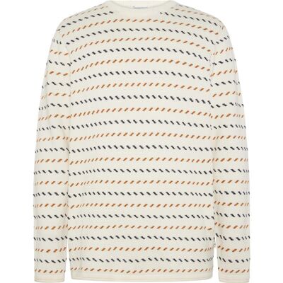 KnowledgeCotton Apparel Organic Cotton Jacquard Knit RWS Egret - S S KnowledgeCotton Apparel Organic Cotton Jacquard Knit RWS Egret - S S