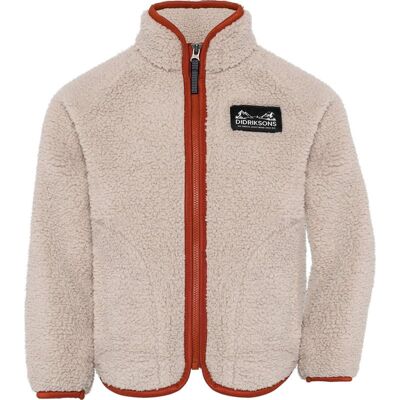 Didriksons Gibbs Kids' Full-Zip Beach Beige/Rust - 130 130 Didriksons Gibbs Kids' Full-Zip Beach Beige/Rust - 130 130