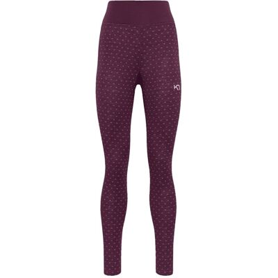 Kari Traa Vilma High Waist Pants Wine - L L Kari Traa Vilma High Waist Pants Wine - L L