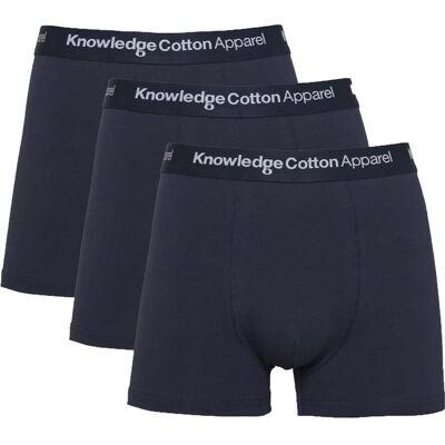 KnowledgeCotton Apparel Anker 3-Pack Underwear Total Eclipse - M M KnowledgeCotton Apparel Anker 3-Pack Underwear Total Eclipse - M M