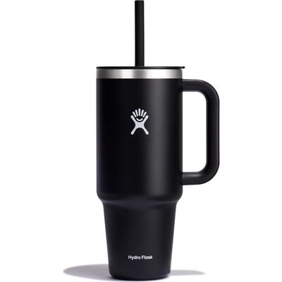 Hydro Flask All Around Travel Tumbler 40oz (1180ml)Solid Black Hydro Flask All Around Travel Tumbler 40oz (1180ml)Solid Black