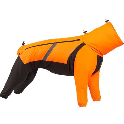 Non-stop Dogwear Fjord Overall Raincoat - Oranssi - Koiran sadetakki Non-stop Dogwear Fjord Overall Raincoat - Oranssi - Koiran sadetakki