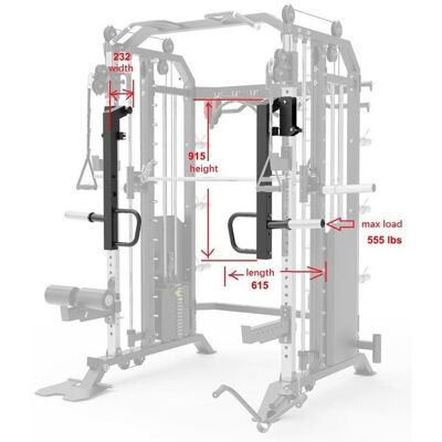 Master Fitness Jammer Arm X16-X18-X19-X22, Power rack Master Fitness Jammer Arm X16-X18-X19-X22, Power rack