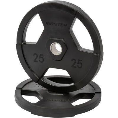 Master Fitness Gummiklädd Skiva Deluxe, Viktskivor gummerade - 25 kg 25 kg Master Fitness Gummiklädd Skiva Deluxe, Viktskivor gummerade - 25 kg 25 kg
