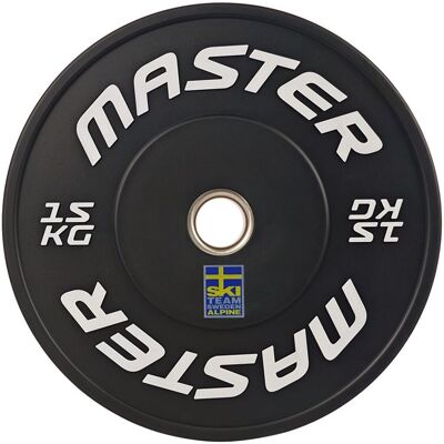 Master Fitness Bumper Ski Svart, Viktskivor bumper - 15 kg 15 kg Master Fitness Bumper Ski Svart, Viktskivor bumper - 15 kg 15 kg