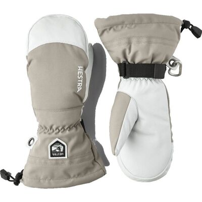 Hestra Army Leather Heli Ski - Mitt Khaki - 10 10 Hestra Army Leather Heli Ski - Mitt Khaki - 10 10