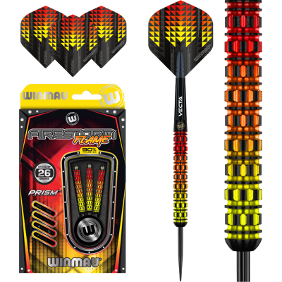 Winmau Firestorm Flame 90% Tungsten Darts-tikat - 26g Winmau Firestorm Flame 90% Tungsten Darts-tikat - 26g